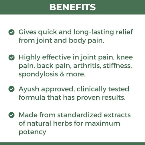 Dard Niwarak Ayurvedic Pain Relief Oil & Capsules: For Quick & Long Lasting Relief from Joint, Bone, Muscle & Body Pain