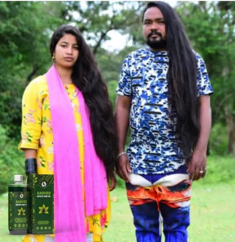 Aadved Adivasi Herbal Hair Oil | Original Ayurvedic Hair Growth Oil | For Men & Women (400 ML)