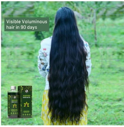 Aadved Adivasi Herbal Hair Oil | Original Ayurvedic Hair Growth Oil | For Men & Women (400 ML)